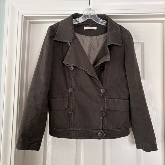 LOFT Jackets & Blazers - LOFT double-breasted utility jacket w/ notched lapel, M